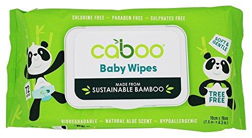【彩妆产品】caboo -竹婴儿湿巾- 72 wipe(s)美国直邮【亚马逊海外